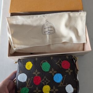 Louis Vuittonx Yayoi kusama Multicolor Wristlet Purse